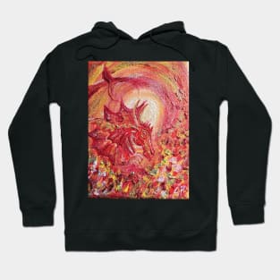 red dragon moon Hoodie